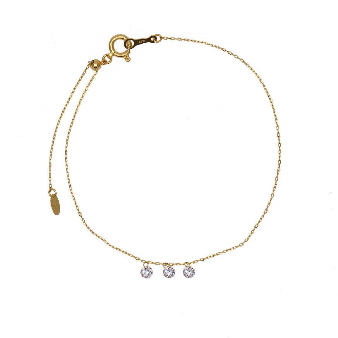 Bracelet or et diamants