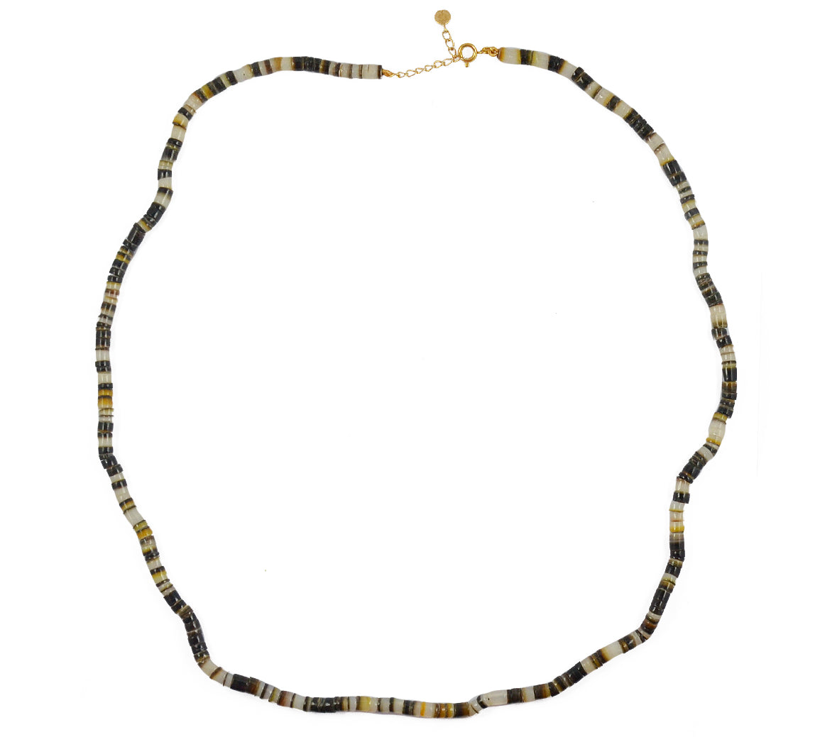 Collier boracay beige et marron