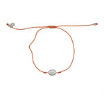 Bracelet tressé coloré sainte marie argent 925 - CORAIL