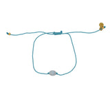Bracelet tressé turquoise et pierre de lune