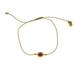 Bracelet tressé et pierre - DORÉ & RUBIS