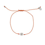 Bracelet tressé argent 925 et zircon - CORAIL