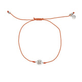 Bracelet tressé argent 925 et zircon - CORAIL