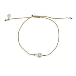 Bracelet tressé argent 925 et zircon - KAKI
