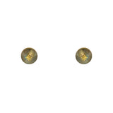 Boucles dorées pierre facettée et étoile - LABRADORITE -