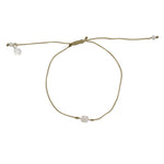 Bracelet tressé carré argent 925 et zircons - KAKI