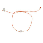 Bracelet tressé carré argent 925 et zircons - CORAIL