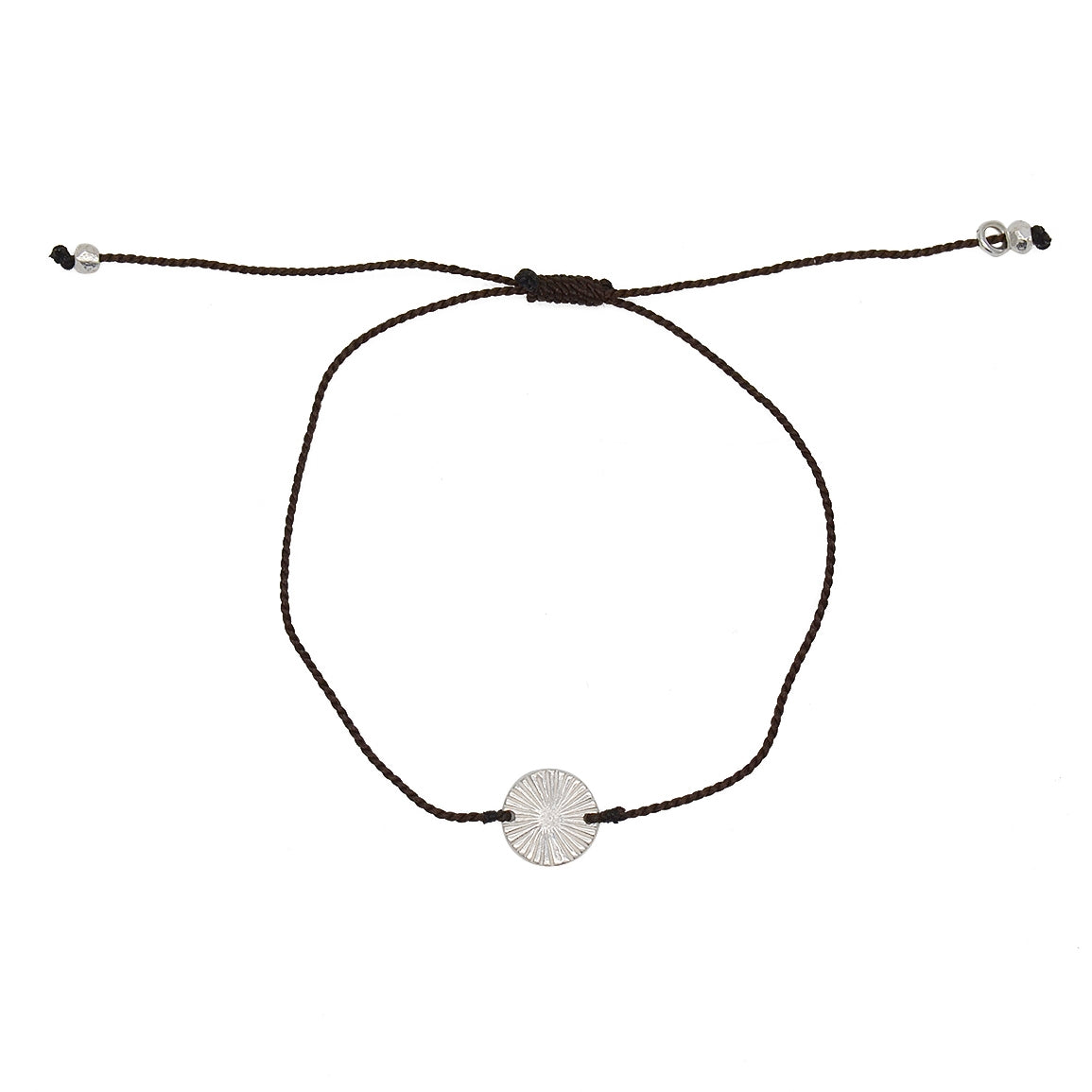 Bracelet tressé coloré et médaille argent 925 - CHCOCOLAT