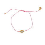 Bracelet tressé et pierre - ROSE & PIERRE DE LUNE