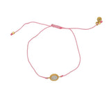Bracelet tressé et pierre - ROSE & PIERRE DE LUNE
