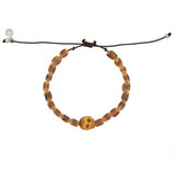 Bracelet perles coco et tête de mort