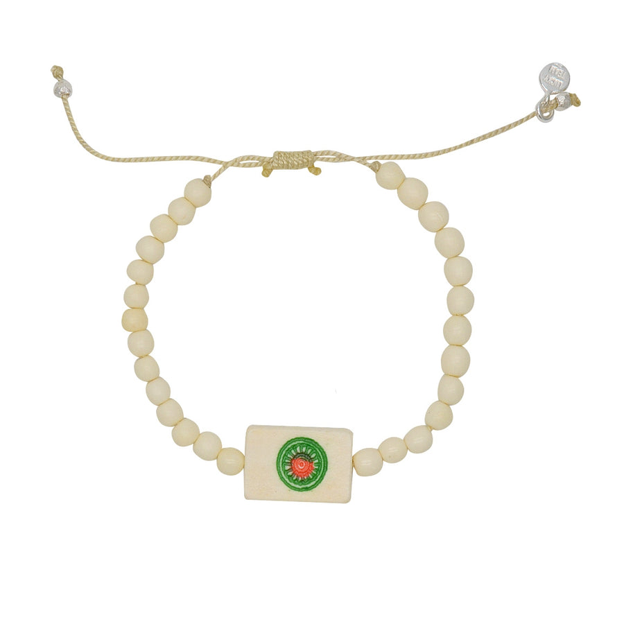 Bracelet perles et domino chinois