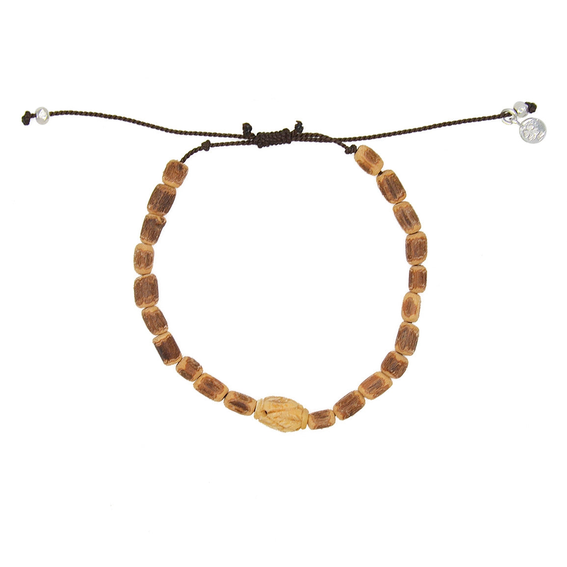 Bracelet perles coco et os taillé