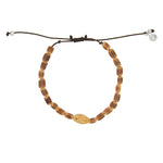 Bracelet perles coco et os taillé