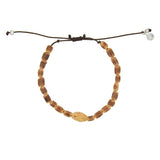 Bracelet perles coco et os taillé