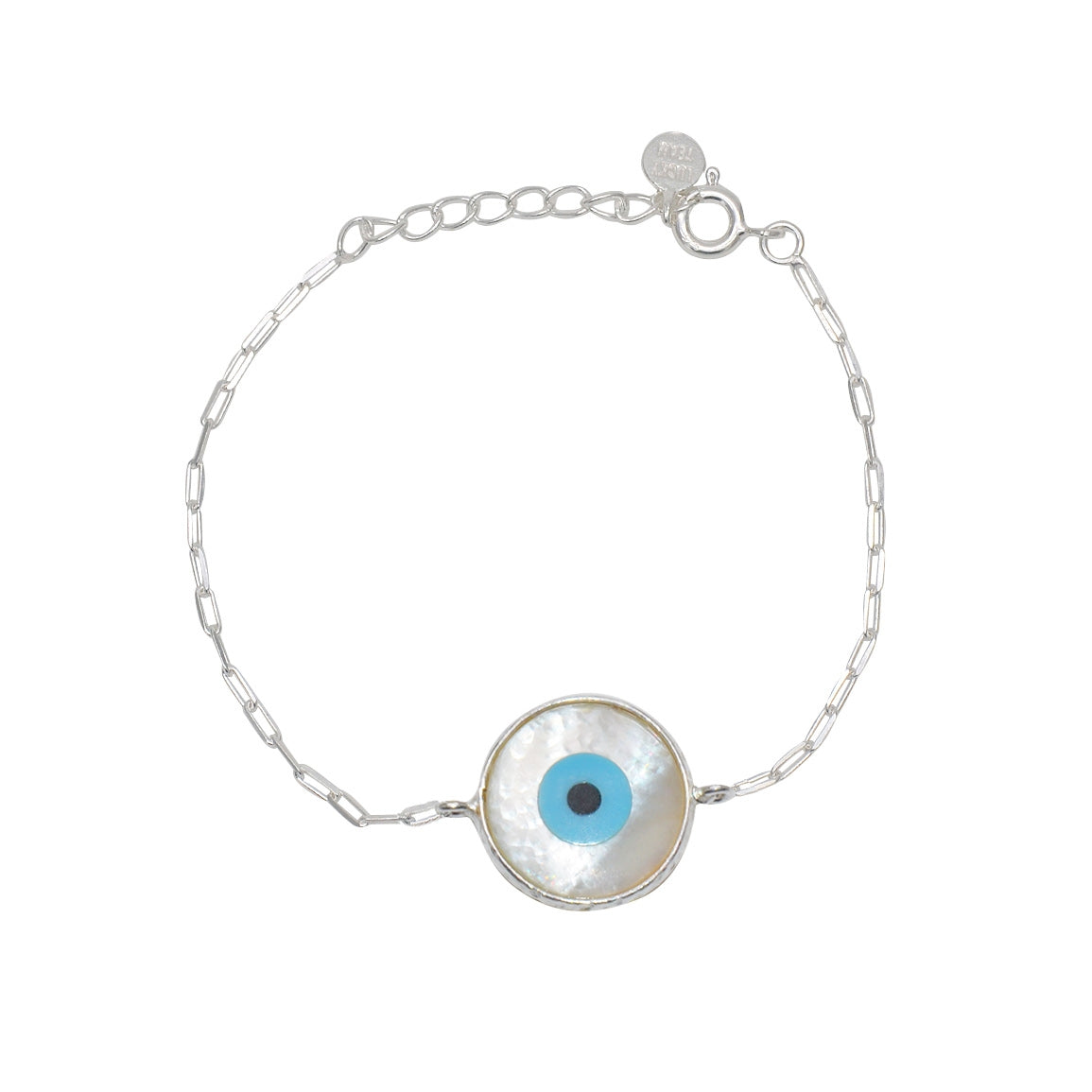 Bracelet argent 925 et oeil nacre