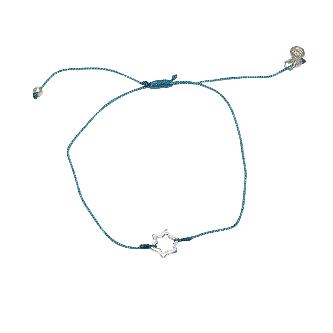 Bracelet fil fin etoile de David argent 925