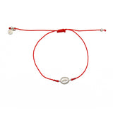 Bracelet tressé coloré sainte marie argent 925