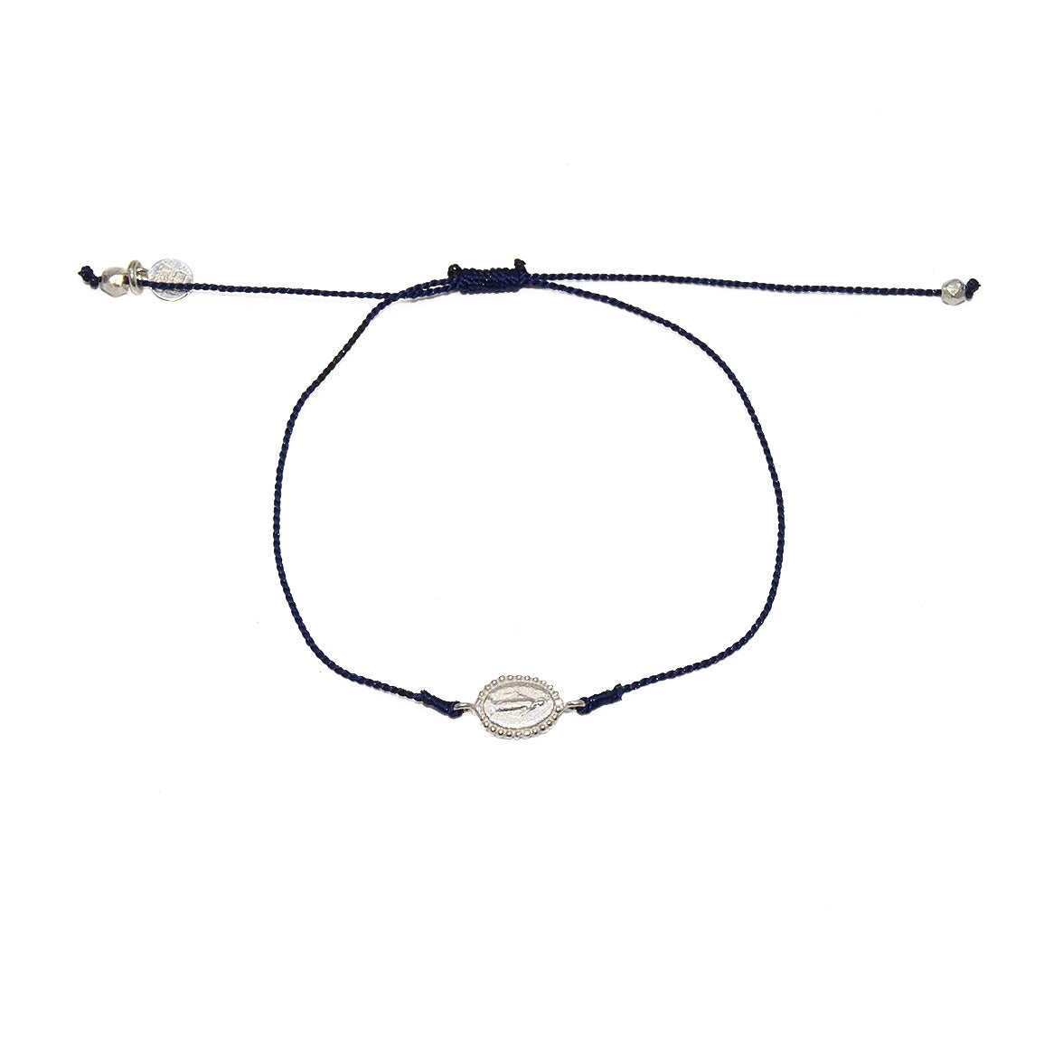 Bracelet tressé coloré sainte marie argent 925