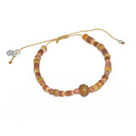 Bracelet perles bois et chevron