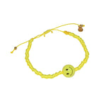 Bracelet tressé jaune smile
