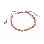 Bracelet perles de bois et argent 925