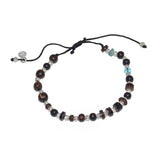 Bracelet perles de bois et argent 925