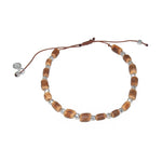 Bracelet perles de bois et argent 925