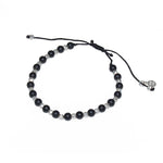 Bracelet perles agathe et argent 925