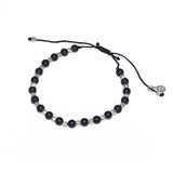 Bracelet perles agathe et argent 925