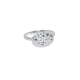 Bague ovale martelée en argent 925 - Bagues