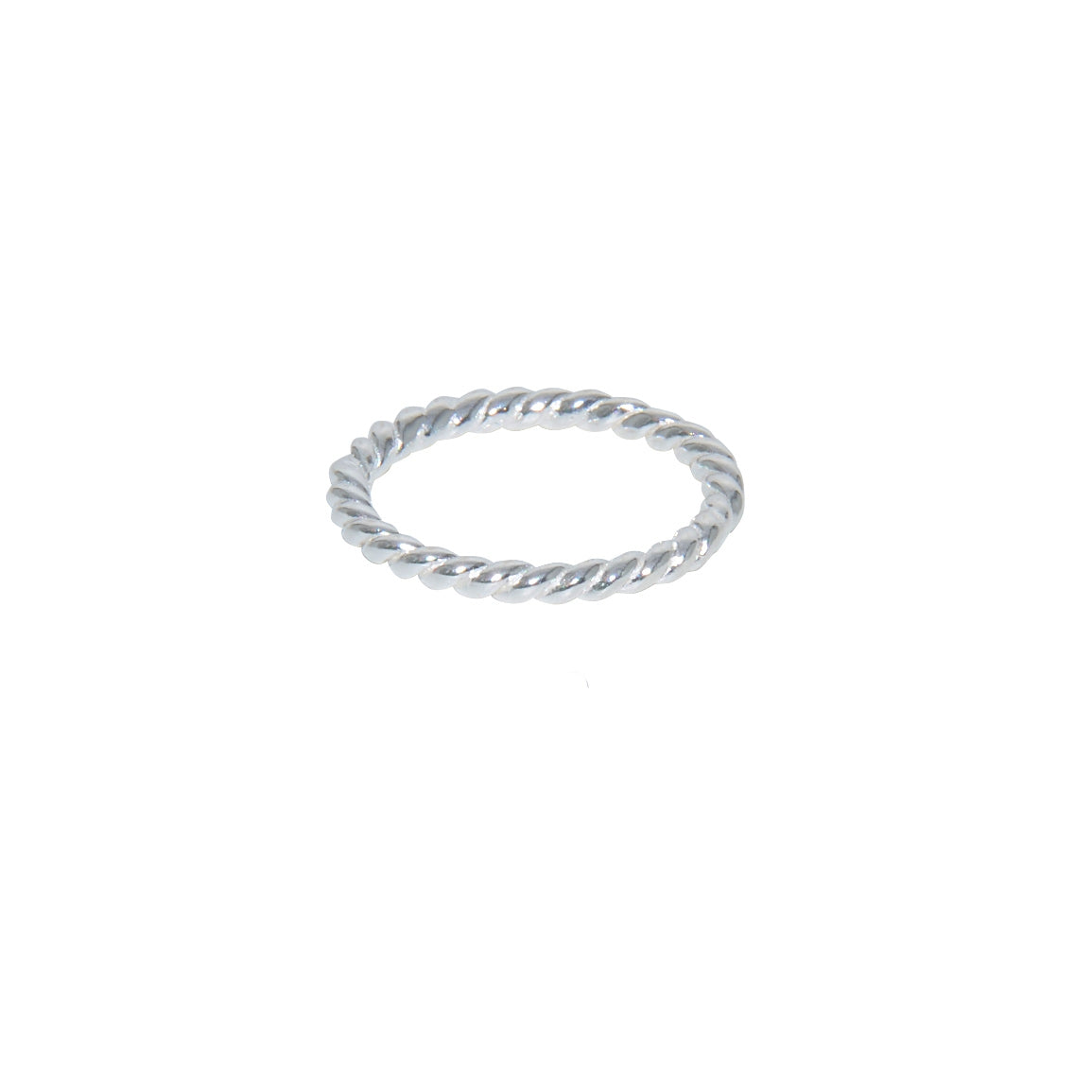 Bague anneau torsadé en argent 925 - Bagues