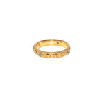 Bague dorée et onyx noire