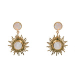 Boucles dorées soleil pierre - PIERRE DE LUNE