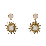 Boucles dorées soleil pierre - PIERRE DE LUNE