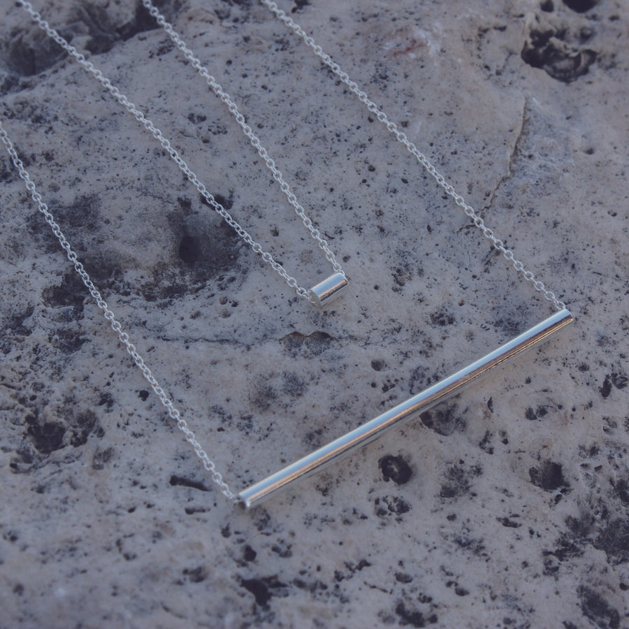 Collier argent 925 tube