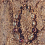 Boucles dorées gipsy multi pierres - Boucles d’oreilles