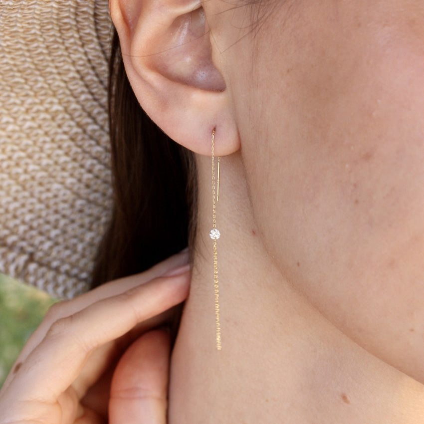 Boucles or et diamants