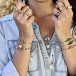 Bracelet tressére et pierres