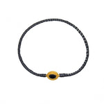 Bracelet MALI doré et onyx noire