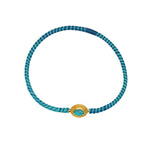 Bracelet MALI doré et turquoise