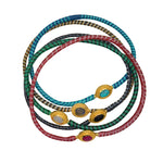 Bracelet MALI doré et turquoise