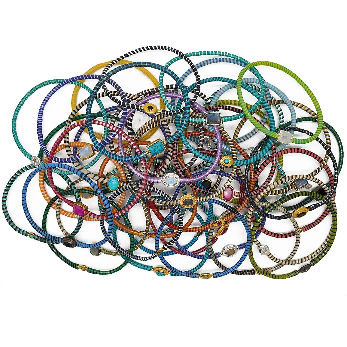 Bracelet MALI doré et turquoise