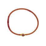 Bracelet MALI doré et zircon rose