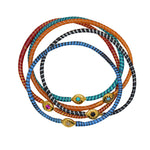 Bracelet MALI doré et zircon rose