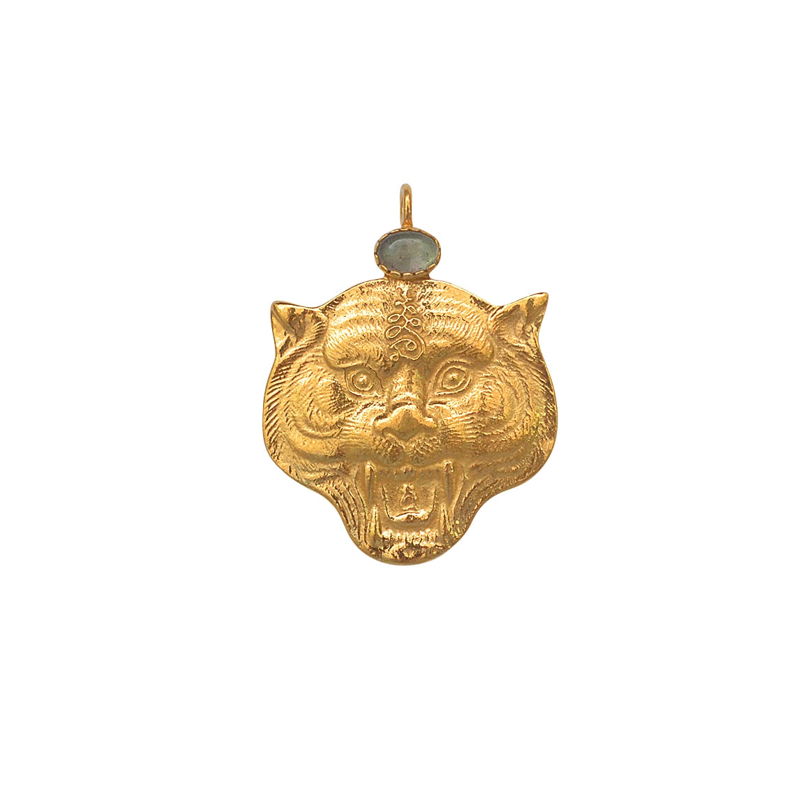 Sautoir tigre doré et pierre - LABRADORITE