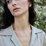 Collier or et diamant 0,23K