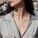 Collier or et diamant 0,23K