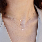 Collier or et diamant 0,23K