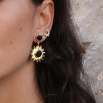 Boucles dorées soleil pierre - ONYX NOIRE